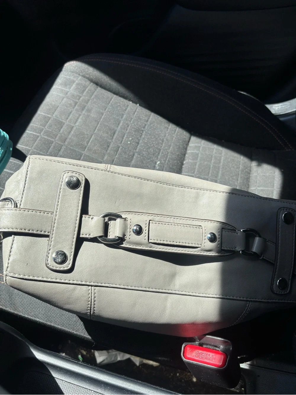 Grey Coach Ashley medium size Fall bag
